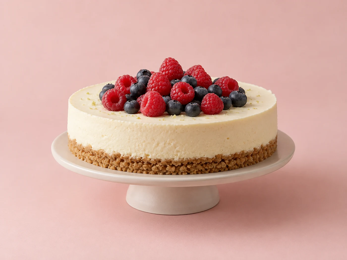 Ostekake med bær